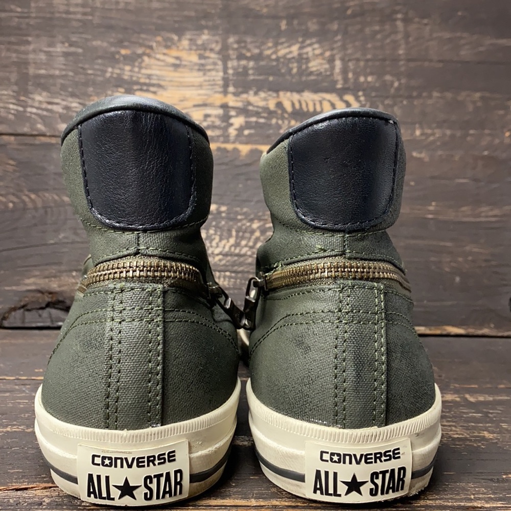 John Varvatos X Converse Green High-Tops Size 9.5 - Picture 5 of 10